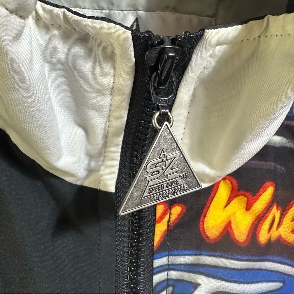 Speedzone Miller Lite Rusty Wallace vintage NASCAR racing windbreaker Jacket - Picture 4 of 7